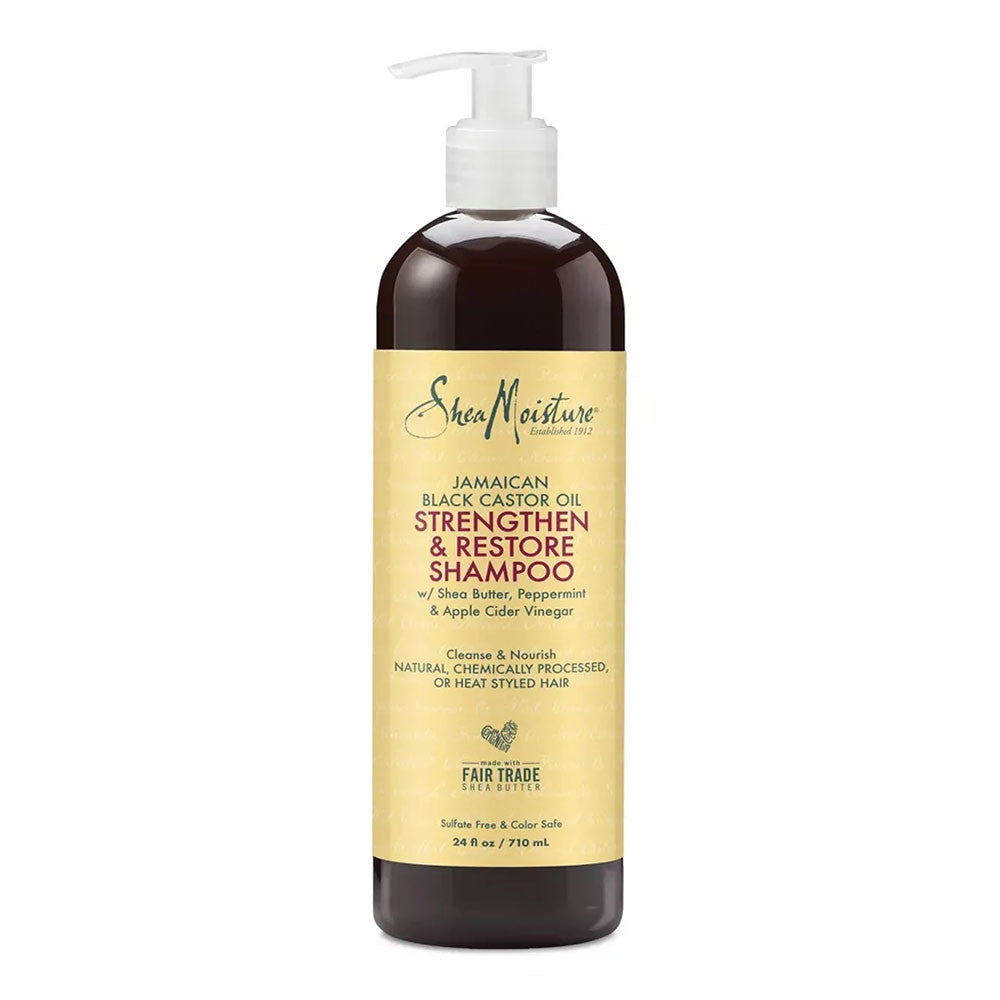 Shea Moisture Jamaican Black Castor Oil Strengthen and Restore Shampoo, 24 Oz